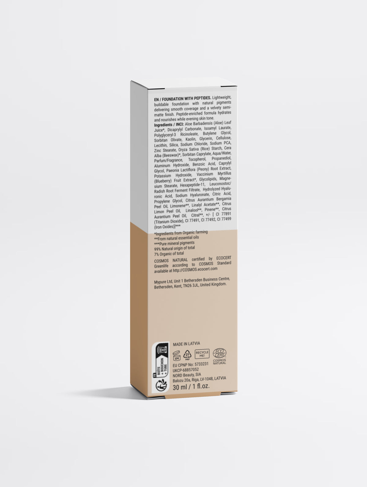 Foundation with Peptides,  25 Medium Warm