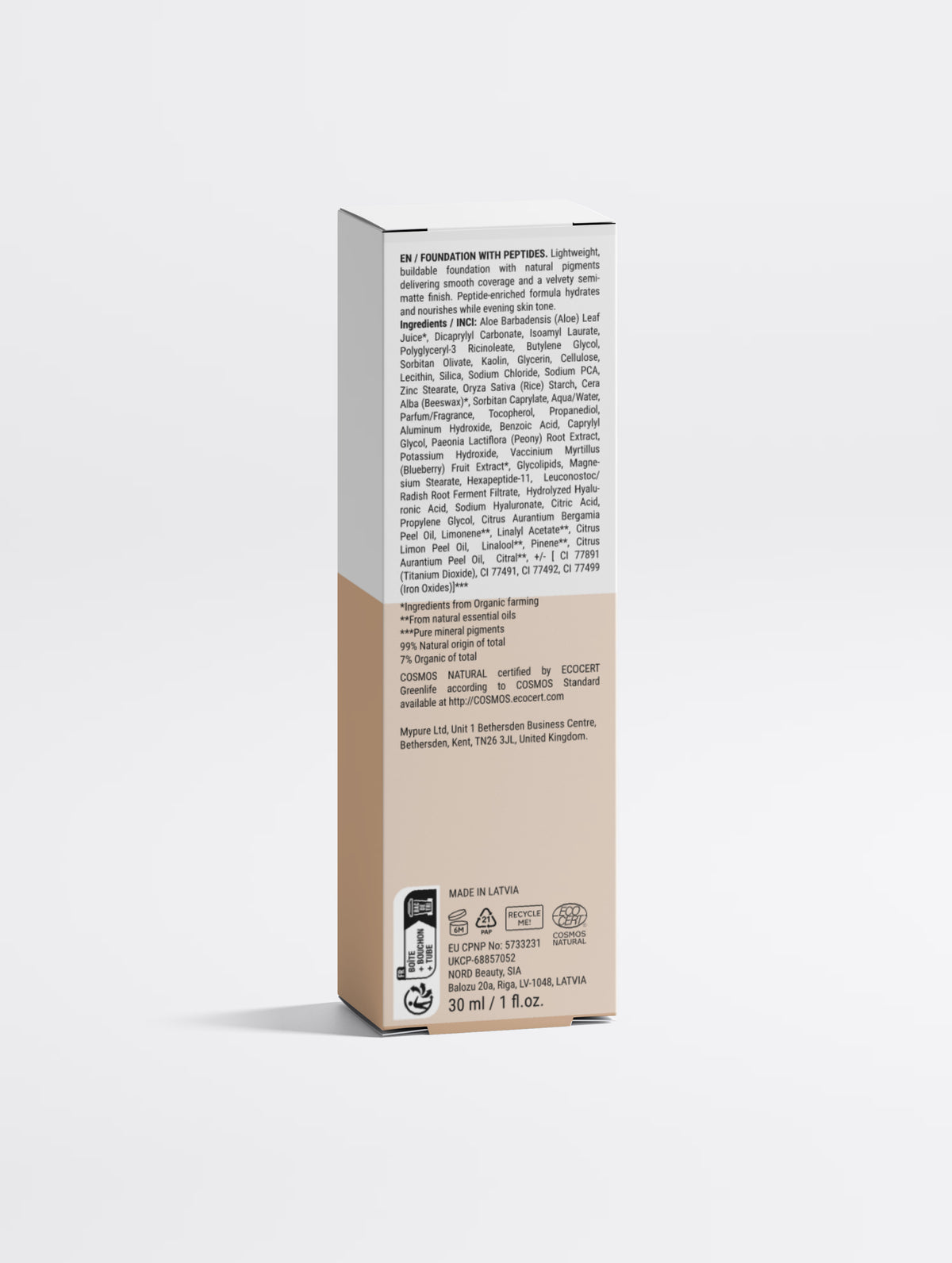 Foundation with Peptides, 20 Medium Neutral