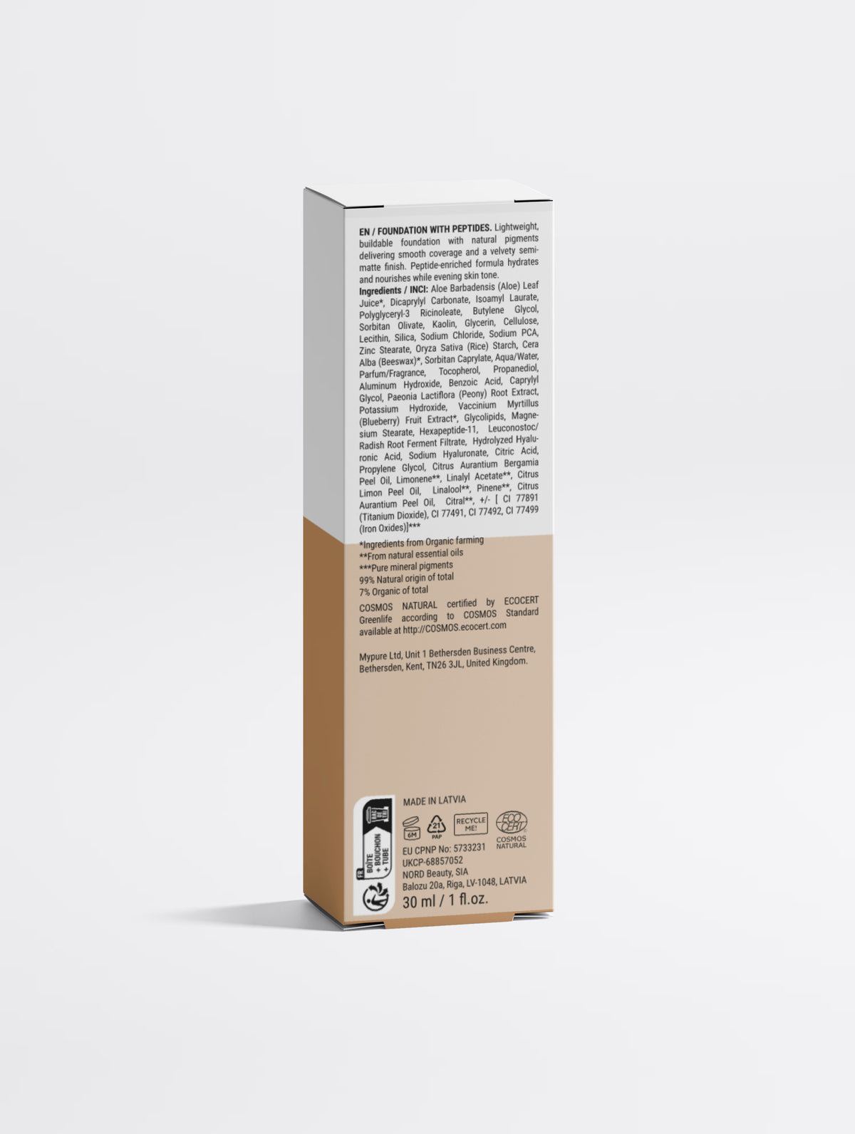 Foundation with Peptides, 30 Tan Neutral